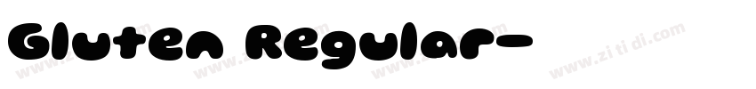 Gluten Regular字体转换
